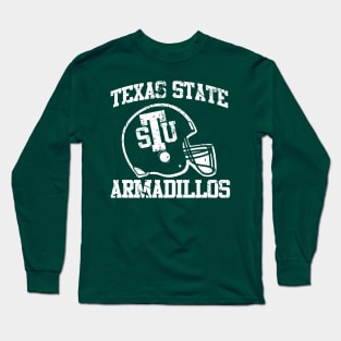 Texas State Armadillos Helmet Long Sleeve T-Shirt